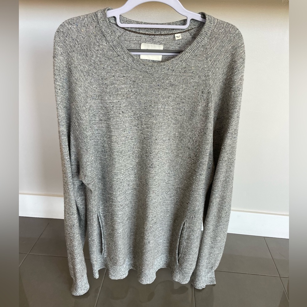 Billy Reid Mens Crew Sweater - Silk, Wool, Camel - Large